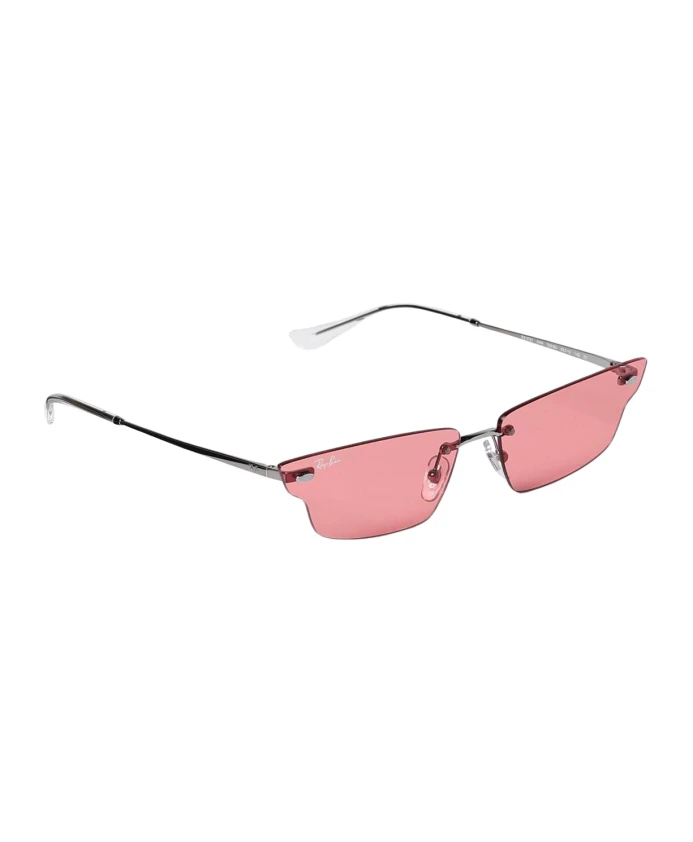 

Розовые солнцезащитные очки без оправы, стильная защита. Ray-Ban, розовый