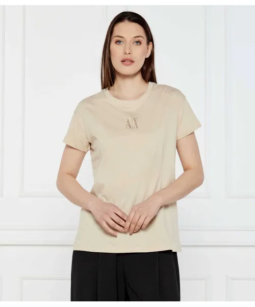 

Футболка Relaxed fit Armani Exchange, бежевый