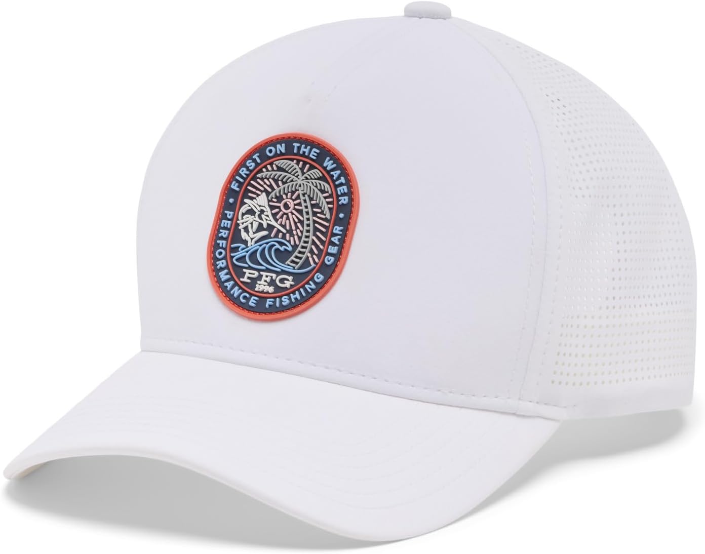 

Columbia Unisex-Adult PFG Elite 3D Stretch Snap Back, White/Pfg Breakline Fl