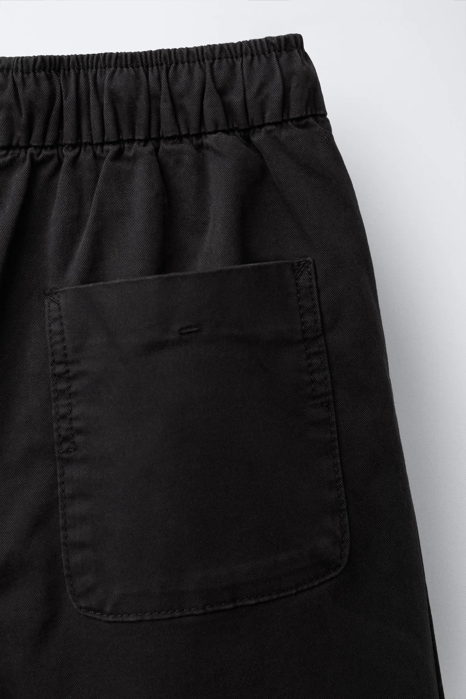 Брюки-баллоны с разрезами и этикеткой Zara, черный — фото 4