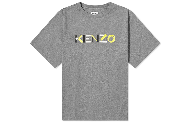 

Футболка с логотипом Letter, мужская, gray KENZO, серый