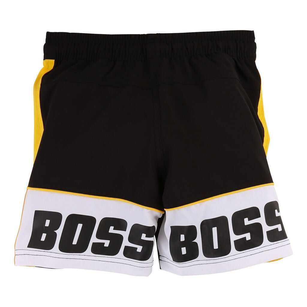 

Черные шорты-бермуды BOSS, черный