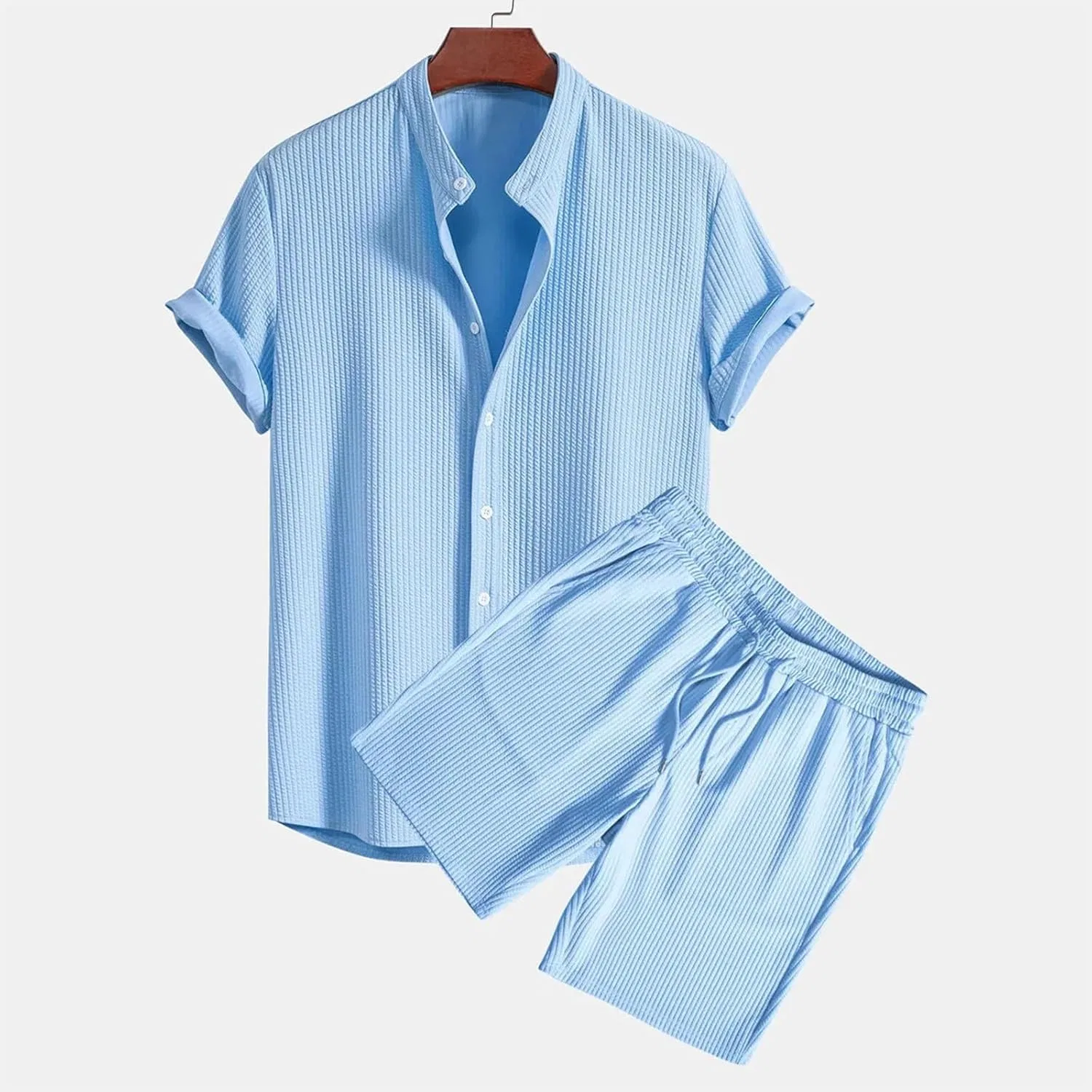Мужской спортивный костюм из 2 предметов, Light Blue — фото 2