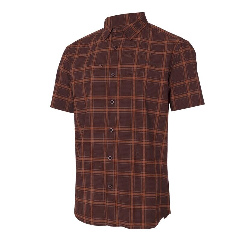 

Мужская рубашка Trangoworld, цвет brown clay/carbon grey