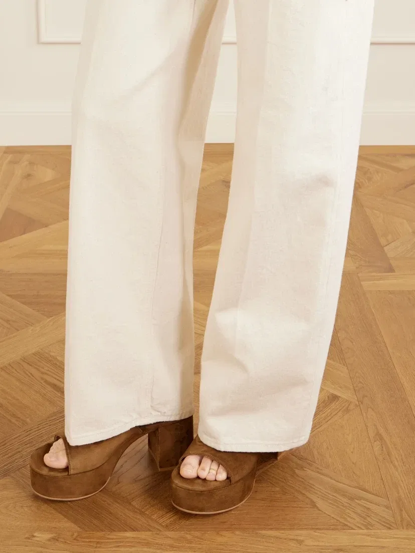 Мюли на платформе из замши Gianvito Rossi, коричневый — фото 2