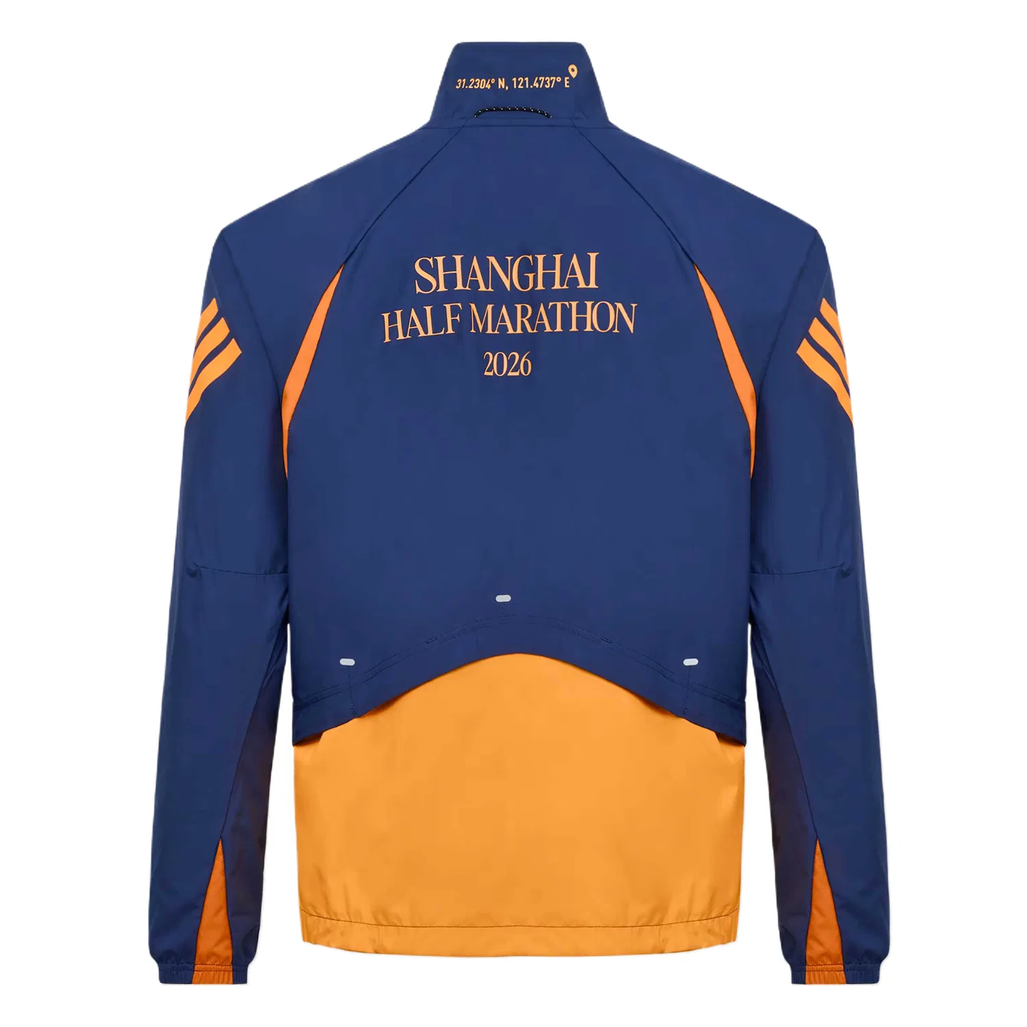 Куртка унисекс Technology Indigo/Bright Orange, воротник-стойка, умеренная посадка Adidas — фото 3