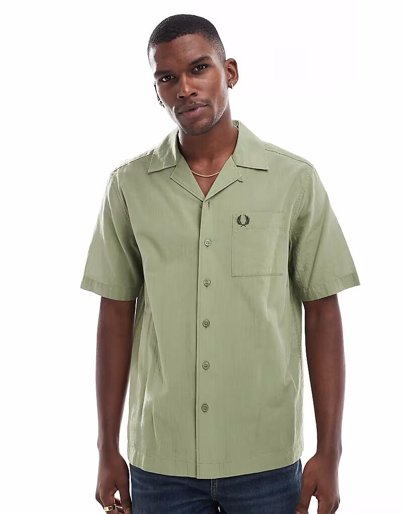 

Трикотажная рубашка-поло Fred Perry зеленого цвета