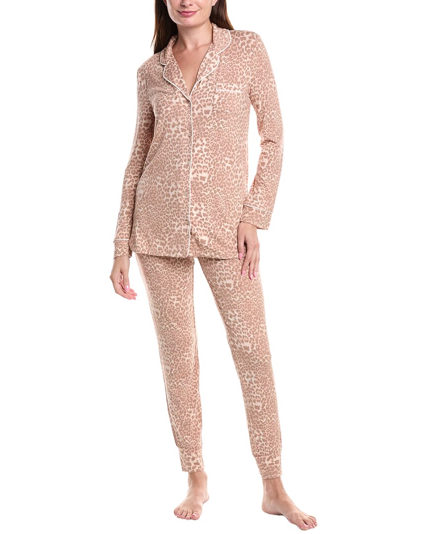 

Рэйчел Парселл Двухкомпонентный комплект пижамы из джерси Rachel Parcell, розовый