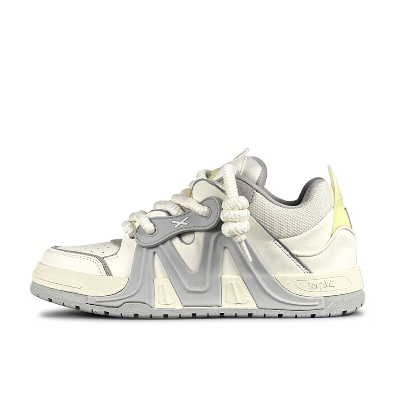 

Кроссовки TOFAVE Skateboarding Shoes Unisex Low-top White/gray, белый