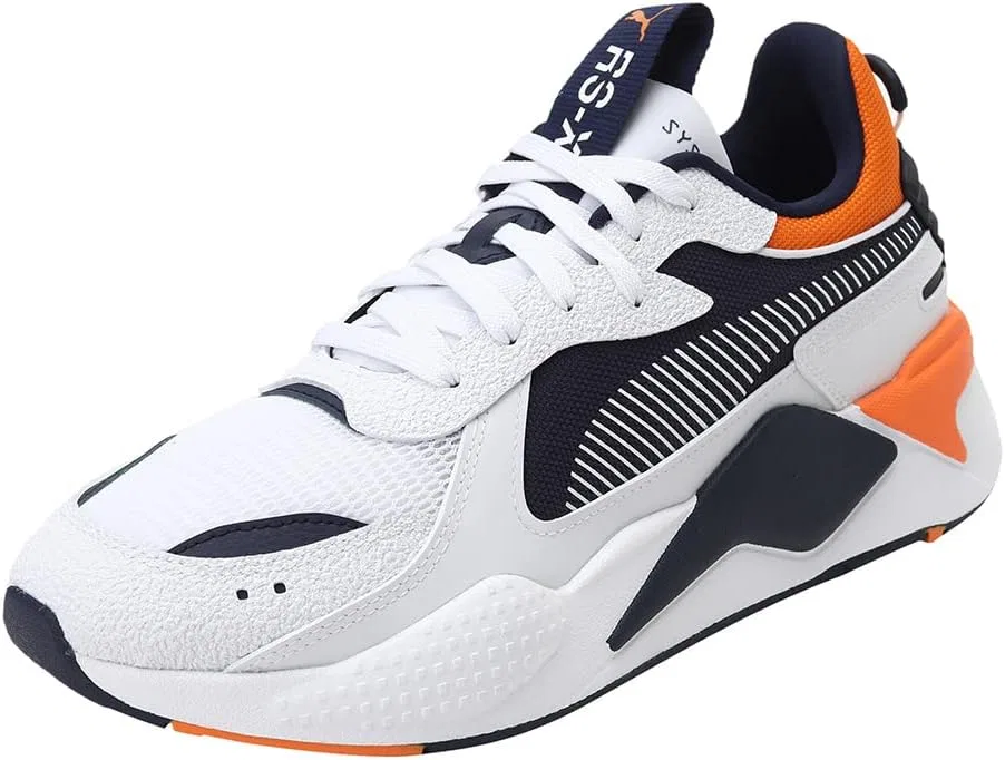 Мужские низкие кроссовки PUMA Rs-x Geek, сине-бордово-желтого цвета