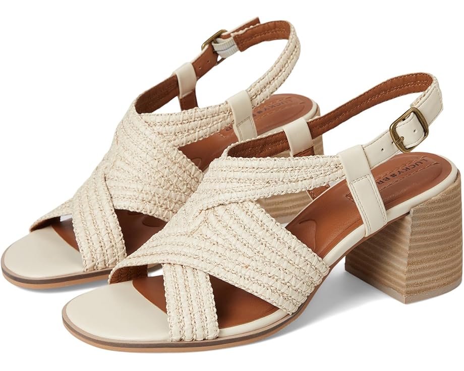 Туфли Lucky Brand Sasina Cut Out Heeled Sandals, цвет Parchment