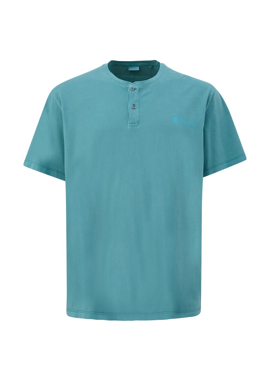 

Классическая футболка s.Oliver Shirt, цвет cyan blue