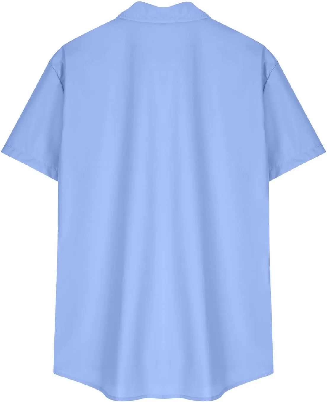 Мужская модная рубашка с коротким рукавом и лацканами Slim Fit — фото 4