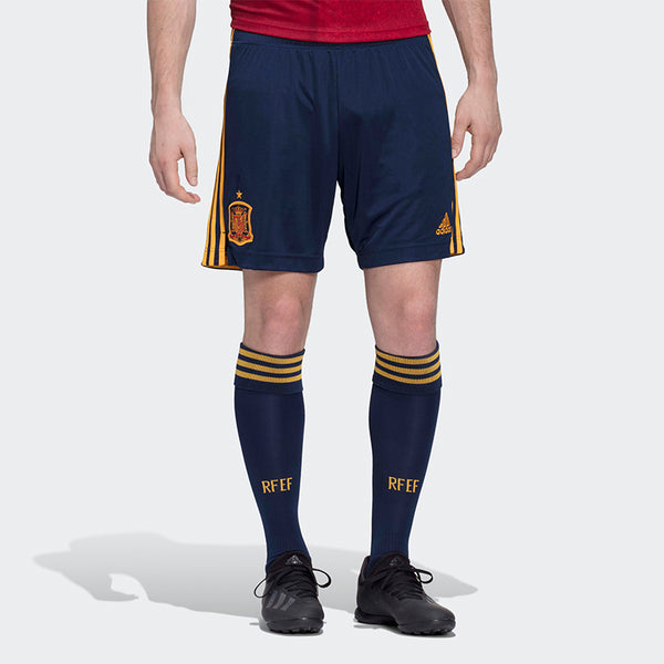 Шорты fef h sho spanish national team home soccer/football sports shorts navy blue Adidas, синий — фото 4