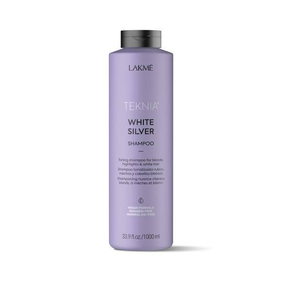 Lakme, Teknia White Silver Shampoo, Шампунь для светлых, осветленных и седых волос, 1000 мл — фото 2