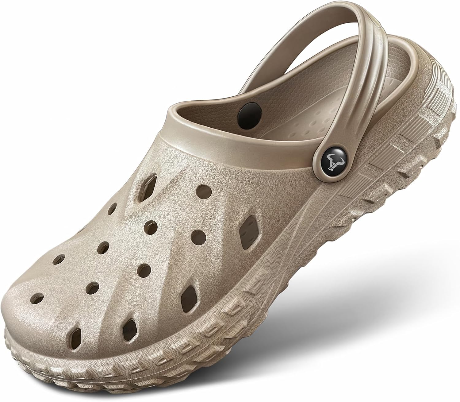 

Сабо KEMISANT - удобные мюли сандалии для мужчин и женщин, водонепроницаемые, с амортизированной стелькой, поддержкой свода стопы, легкие из EVA, Camel7540