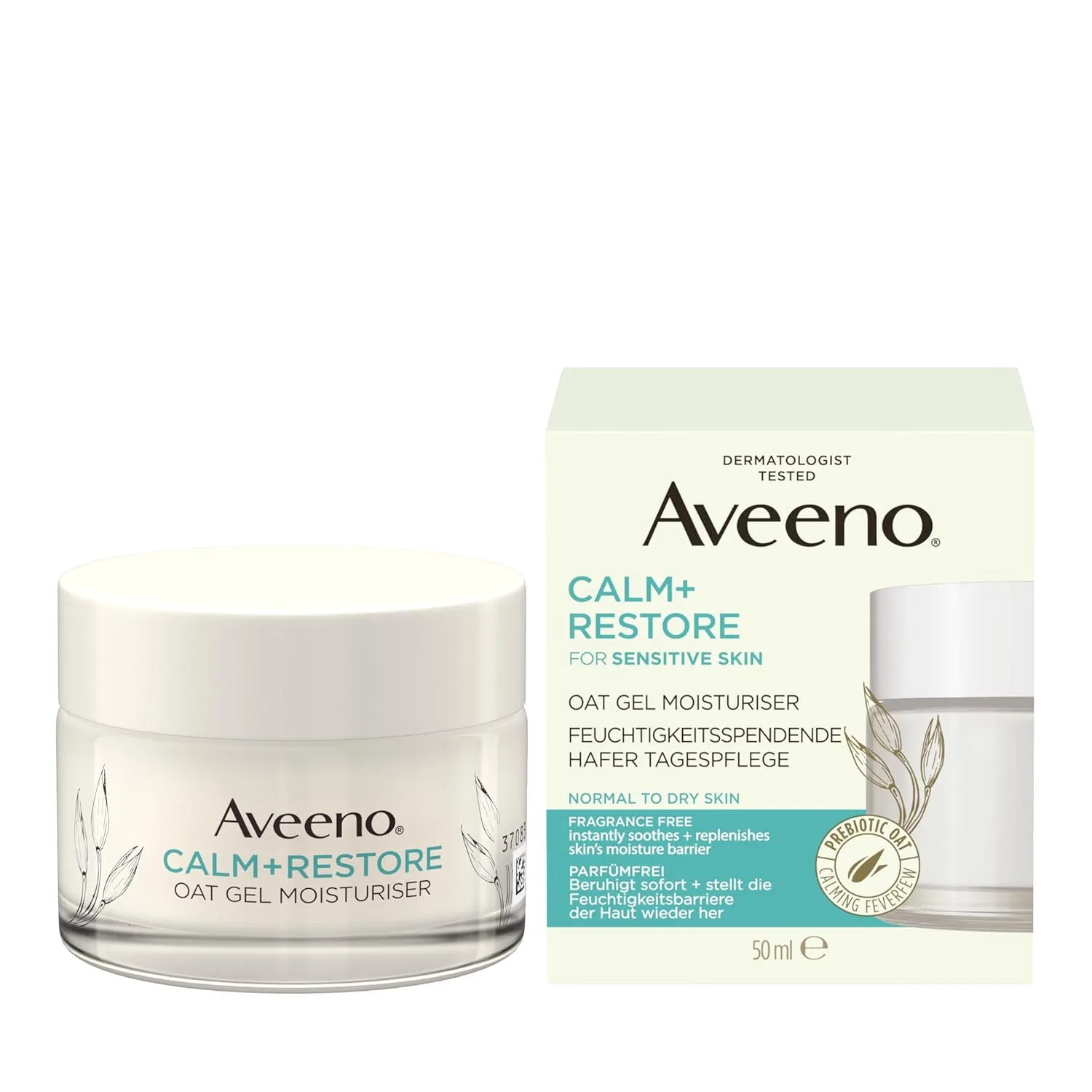 Крем для лица Aveeno — Дневной CALM+RESTORE с пребиотическим овсом, 50 мл