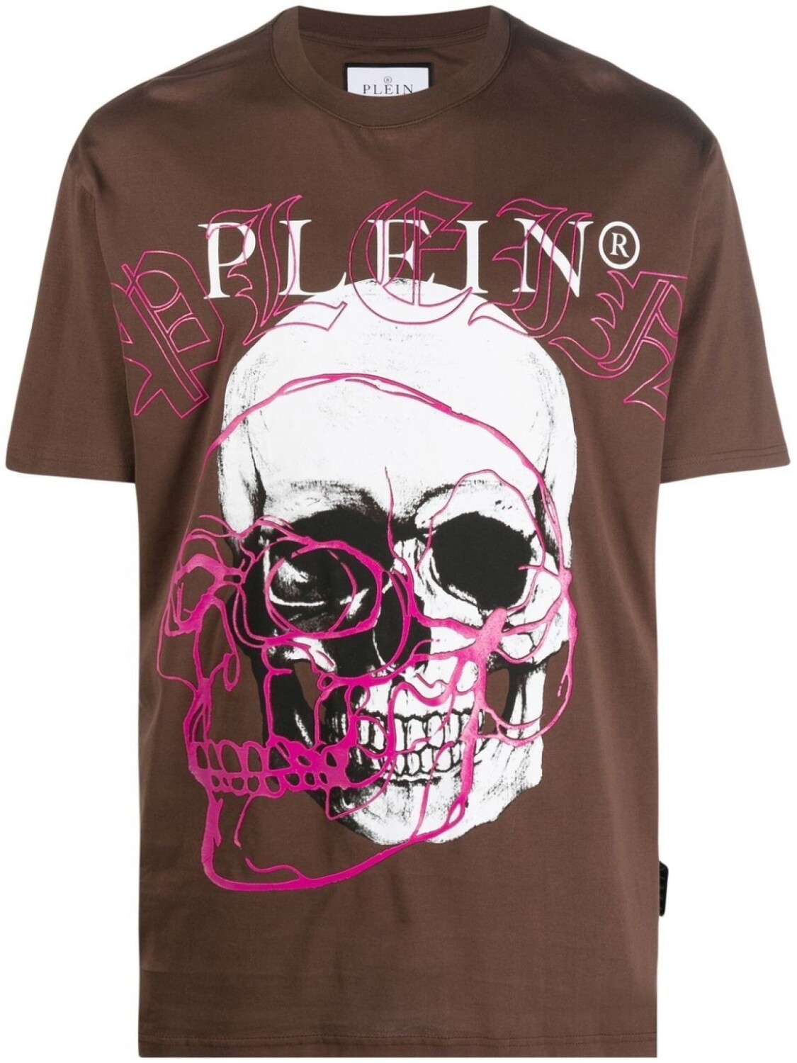 

Philipp Plein футболка с круглым вырезом, коричневый