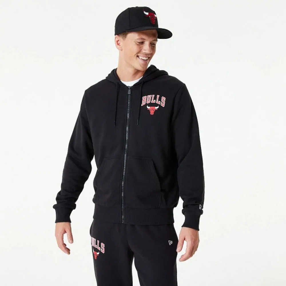 

Толстовка New Era NBA Essentials Chicago Bulls full zip, черный