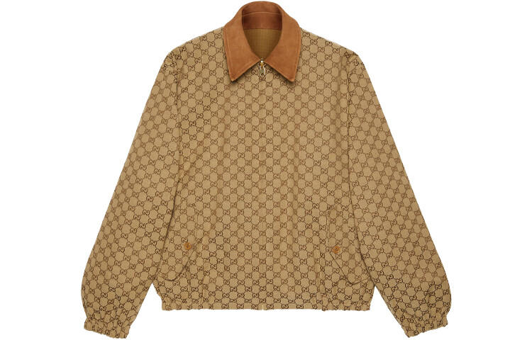 Куртка мужская Gucci, светло-коричневая, коричневый — фото 2