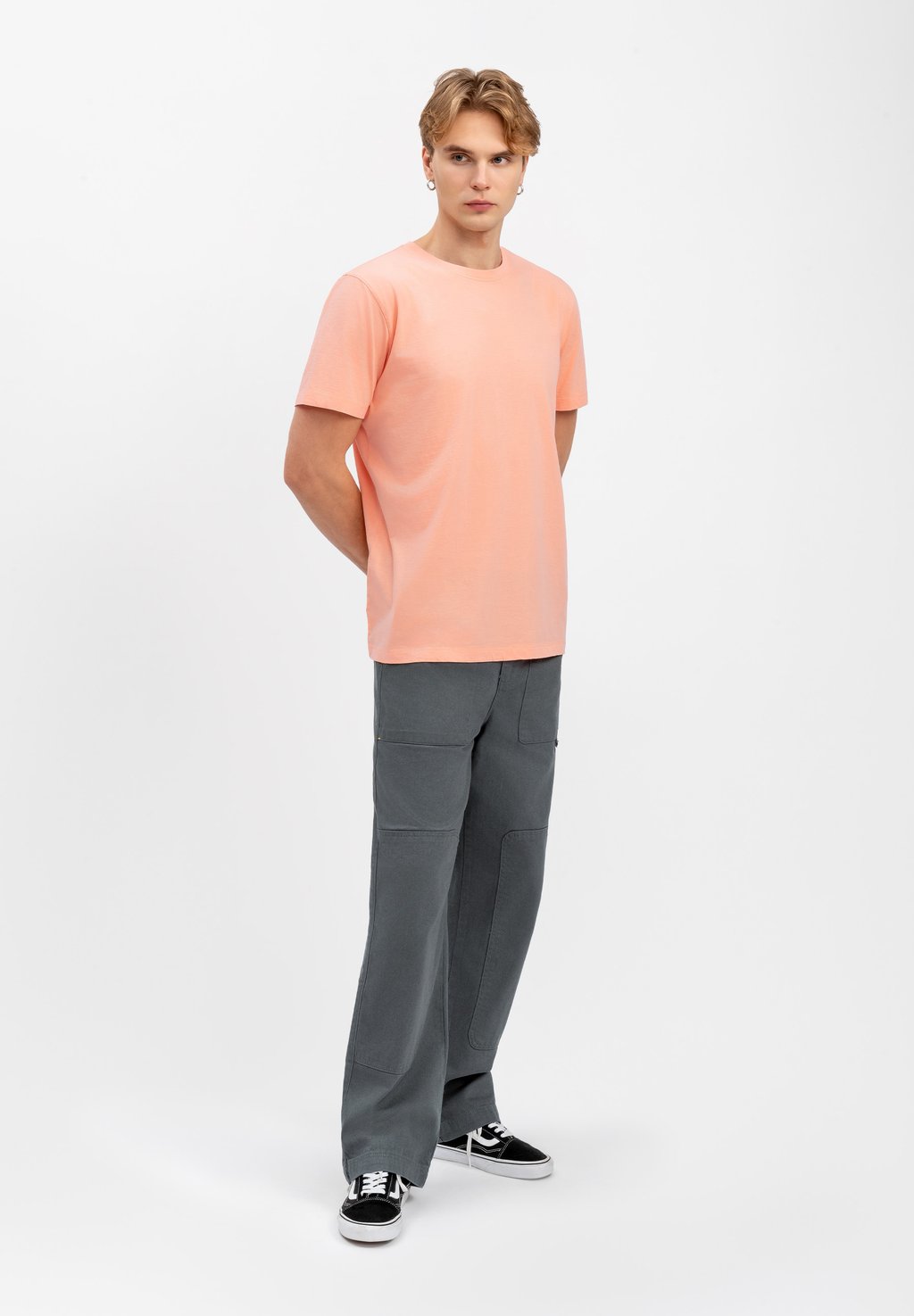 

Базовая футболка CREW NECK REGULAR FIT KAFT, абрикос