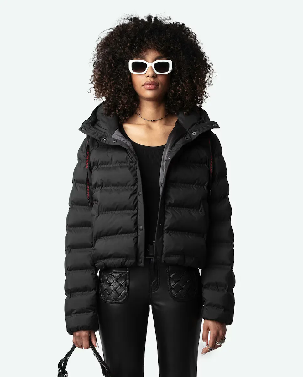 

Keli женский пуховик с капюшоном Zadig & Voltaire, черный