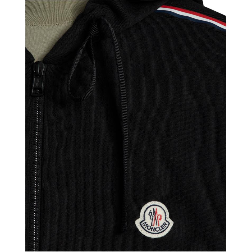 Толстовка с логотипом Moncler, черная — фото 3