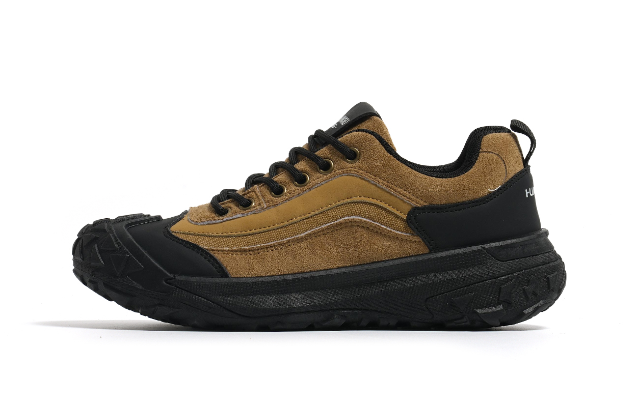 

Мужские легкие низкие треккинговые ботинки Synthetic Leather с амортизацией и устойчивостью к истиранию HUANQIU, коричневый