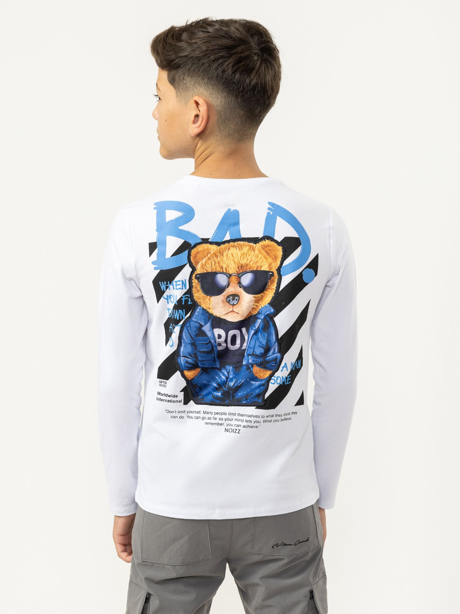 

ФУТБОЛКА С ДЛИННЫМ РУКАВОМ BAD BOY Noizz, белый