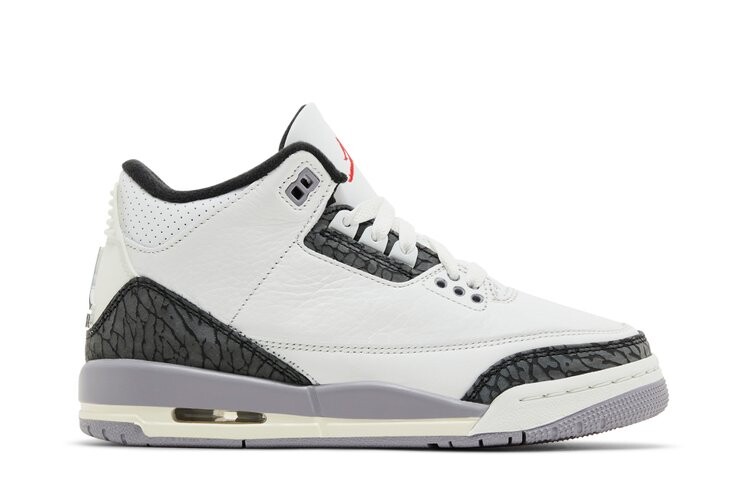 

Кроссовки Air Jordan 3 Retro GS, цвет Cement Grey