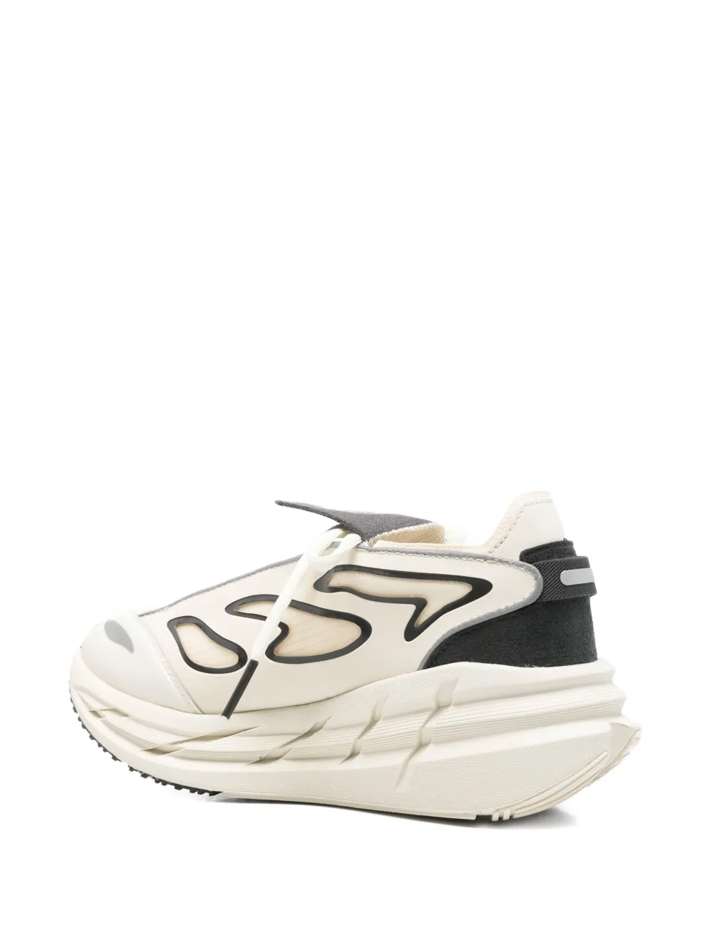 Кроссовки Adistar на платформе с пламенным принтом adidas by Stella McCartney, нейтральный — фото 3