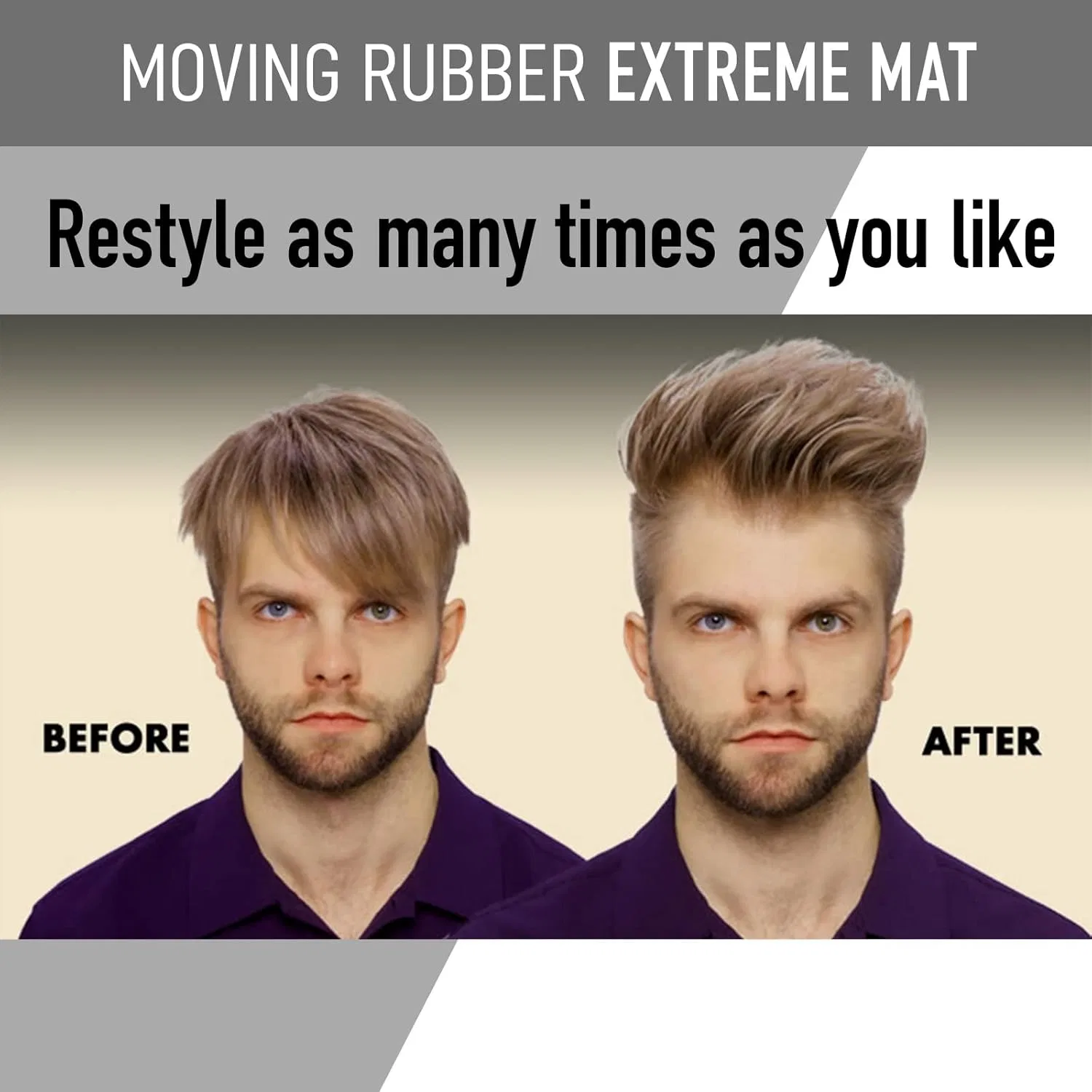 Матовая восковая паста для волос GATSBY Moving Rubber Extreme Matte, 80 г Gatsby — фото 4
