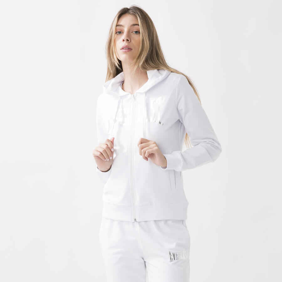 

EVERLAST КУРТКА С КАПЮШОНОМ ИЗ ЭЛАСТИЧНОГО ХЛОПКА, ОПТИЧЕСКИ БЕЛЫЙ ХЛОПОК, ЭЛАСТИЧНЫЙ