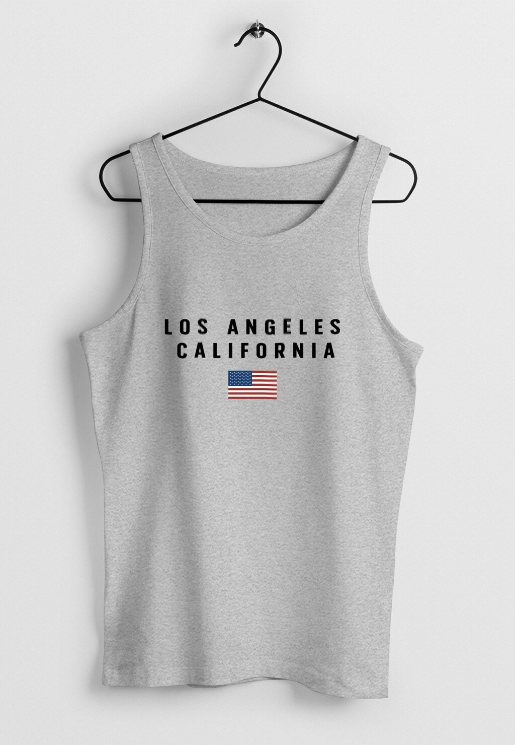 

Топ TANK BEDRUCKT SCHRIFTZUG CALIFORNIA LOS ANGELES USA A Neverless, серый