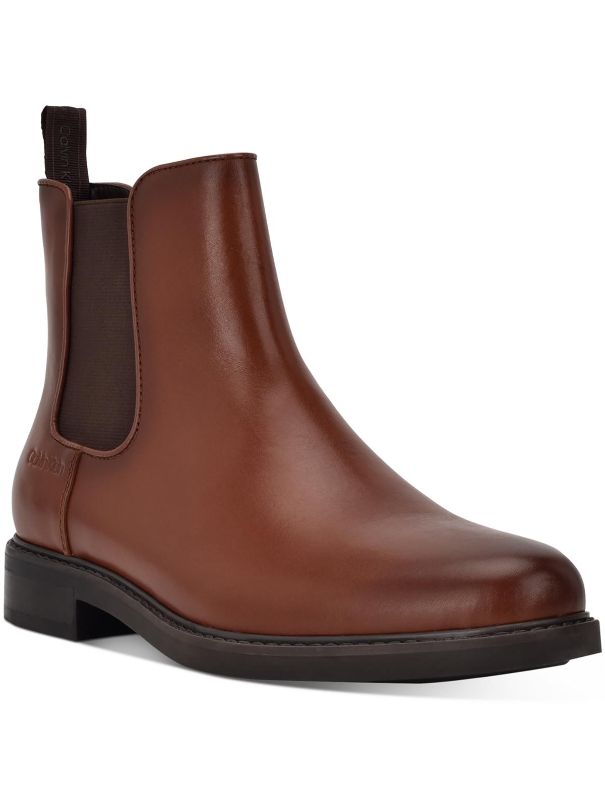 

Мужские кожаные ботинки челси Fenwick Calvin Klein, цвет medium brown 210