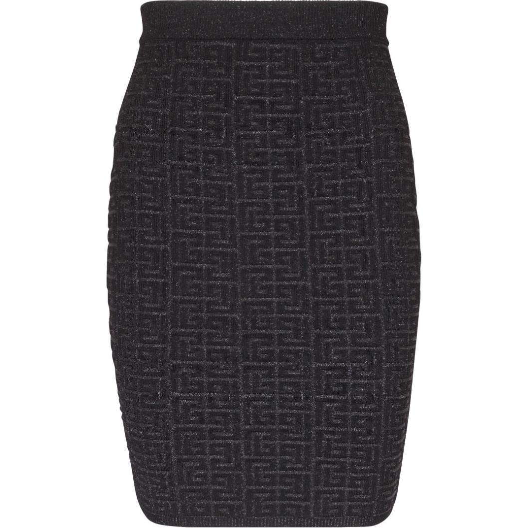 

Футболка PB интарсия Вязаная Мини-Юбка BALMAIN, Черный