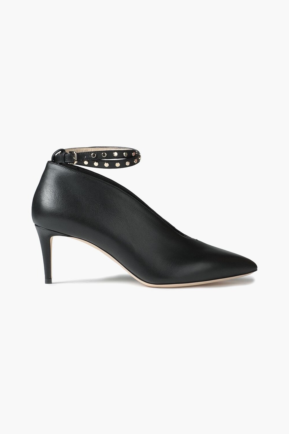 

Кожаные туфли Lark 65 с шипами JIMMY CHOO, черный