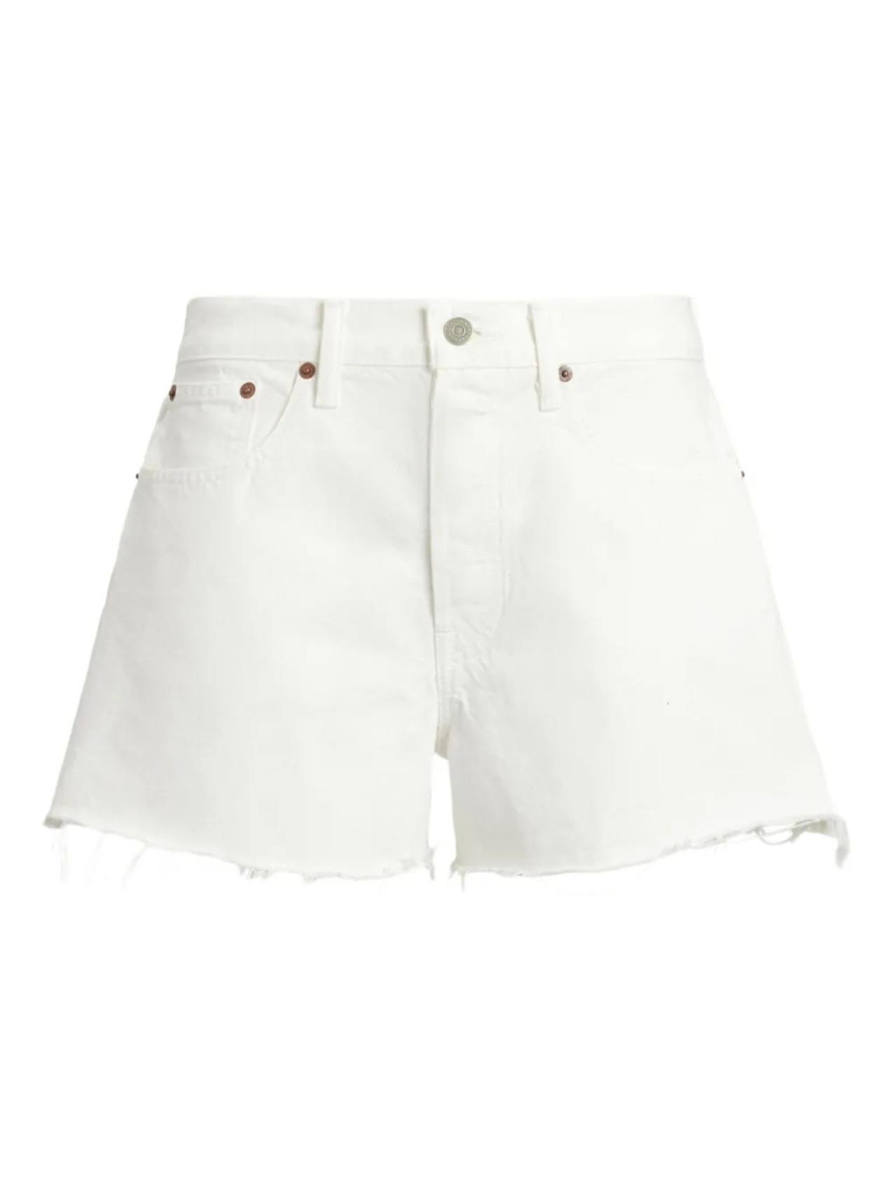 

Polo Ralph Lauren джинсовые шорты с бахромой, белый