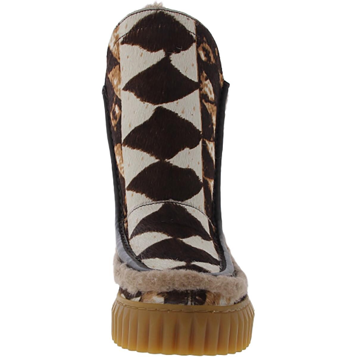 

Женские ботинки до середины икры из телячьего волоса Fisher Sam Edelman, цвет Brown Multi