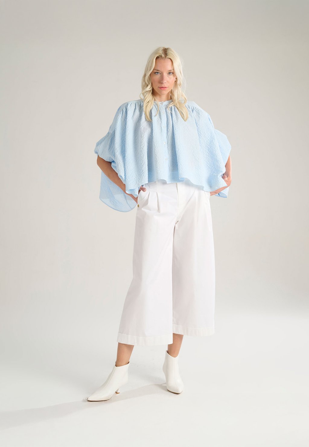 

Брюки CROPPED Manila Grace, слоновая кость