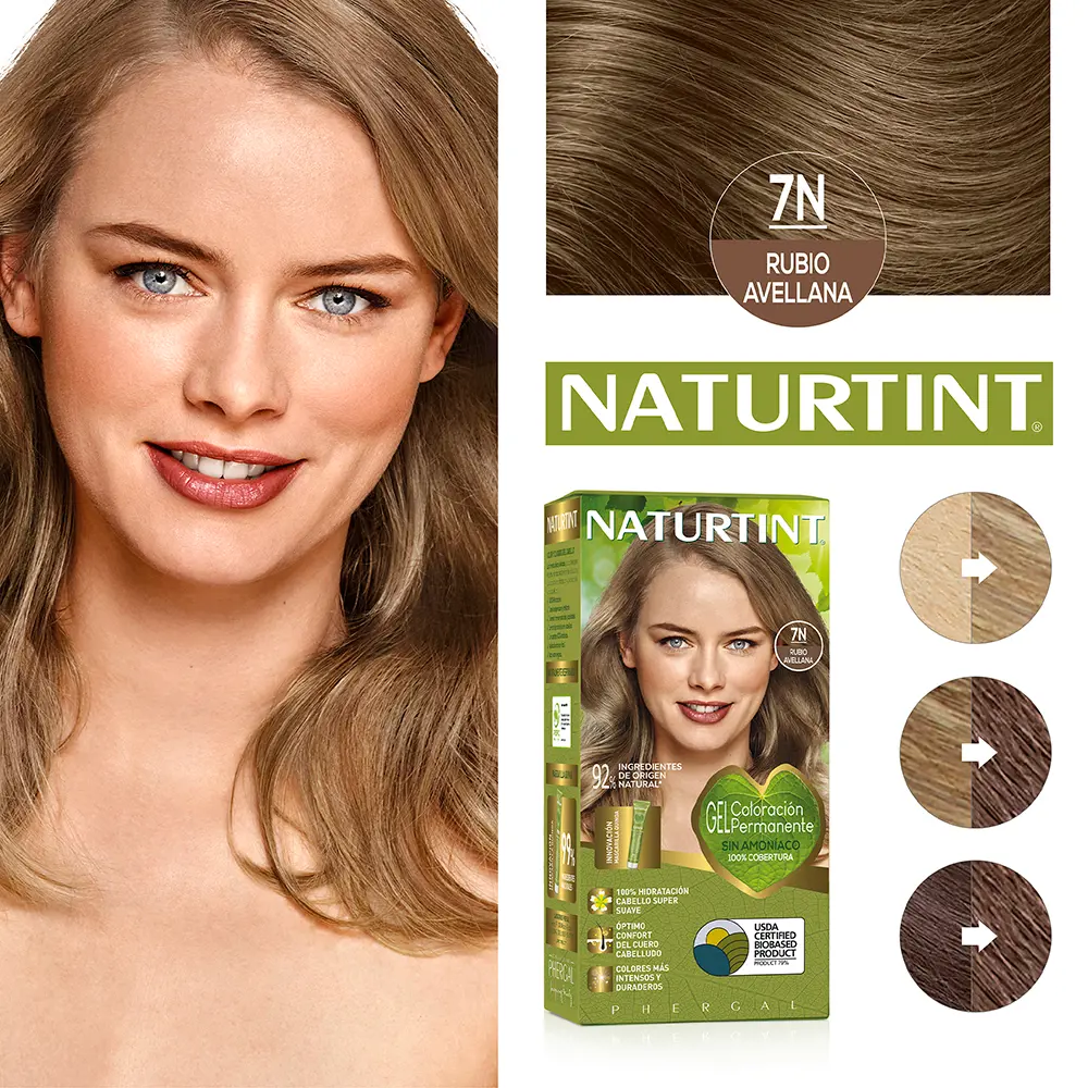 Краска для волос Naturtint Naturtint, цвет 7N rubio avellana, 170 мл. — фото 2