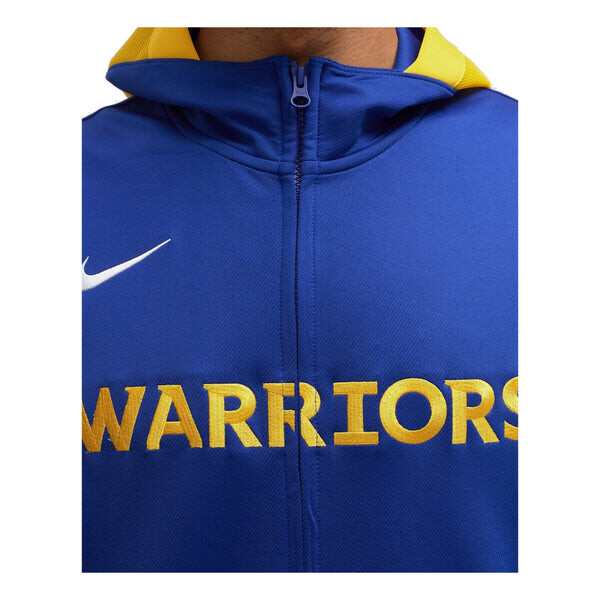 Куртка x nba golden state warriors showtime толстовка с капюшоном на молнии Nike, синий — фото 3