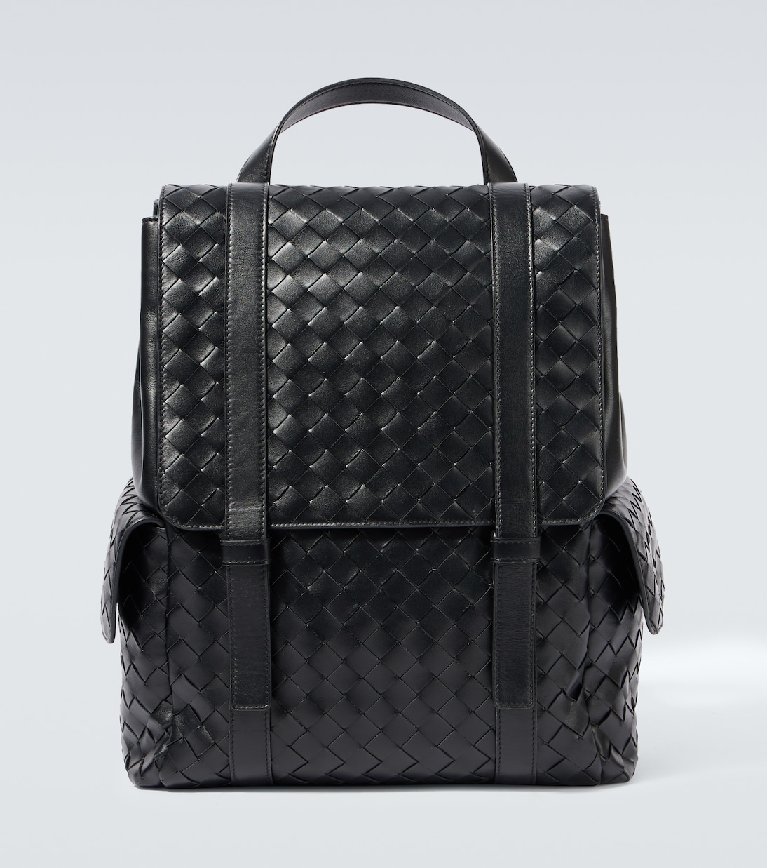 

Кожаный рюкзак Back To School Intrecciato Bottega Veneta, Black-Silver