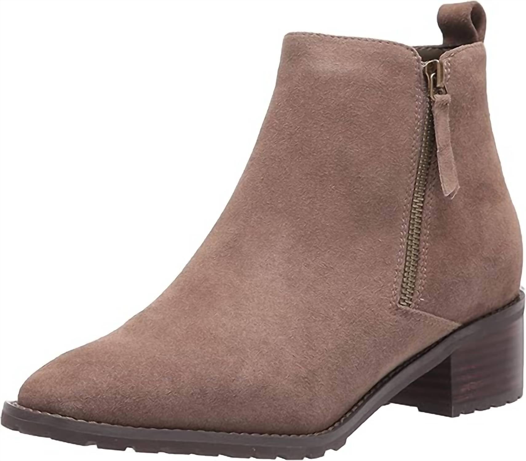 Женские ботильоны Samara из темно-серой замши Blondo, цвет dark taupe suede
