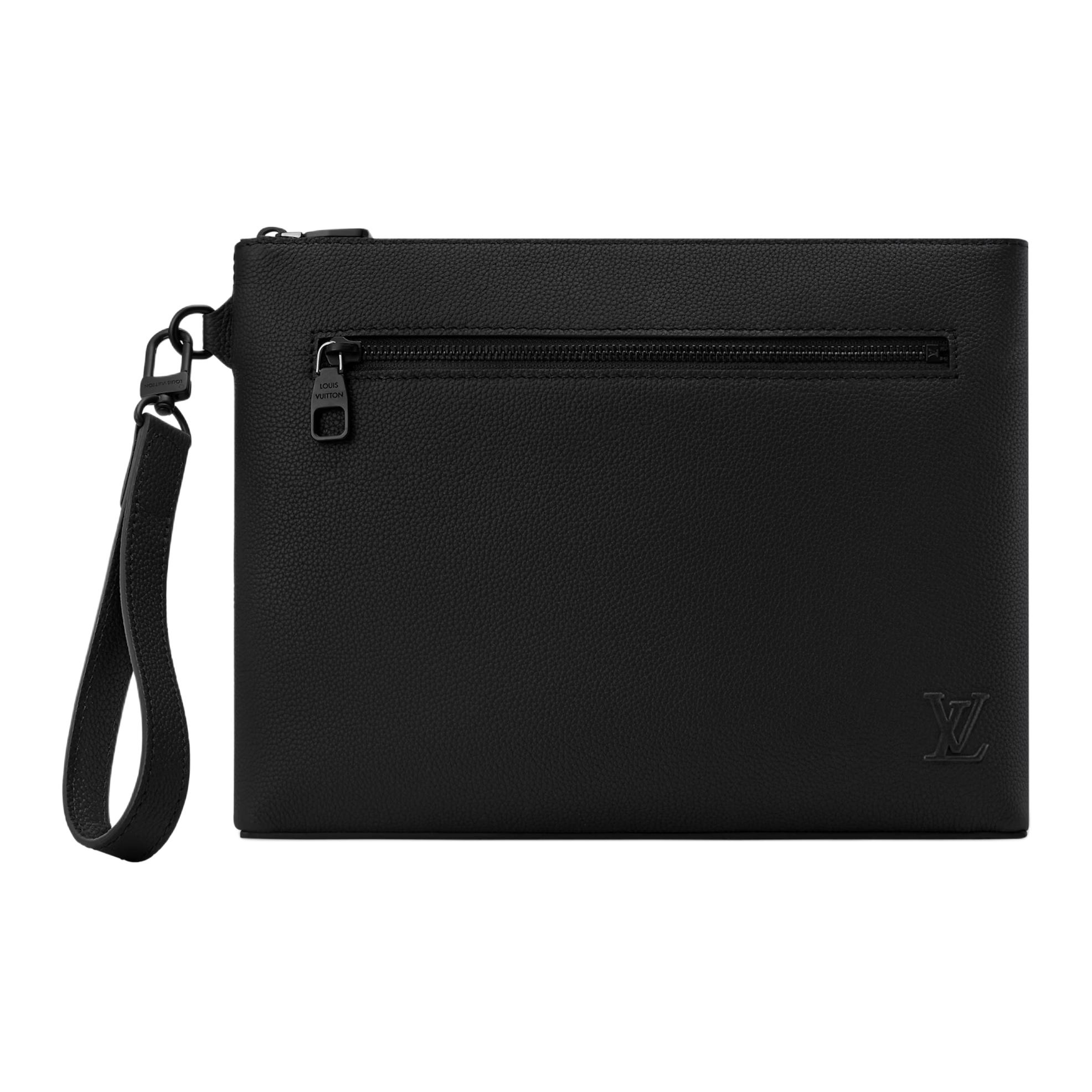 

Клатч TAKEOFF из вощеной телячьей кожи мужской Black LOUIS VUITTON, Set (Bag+Dust Bag)