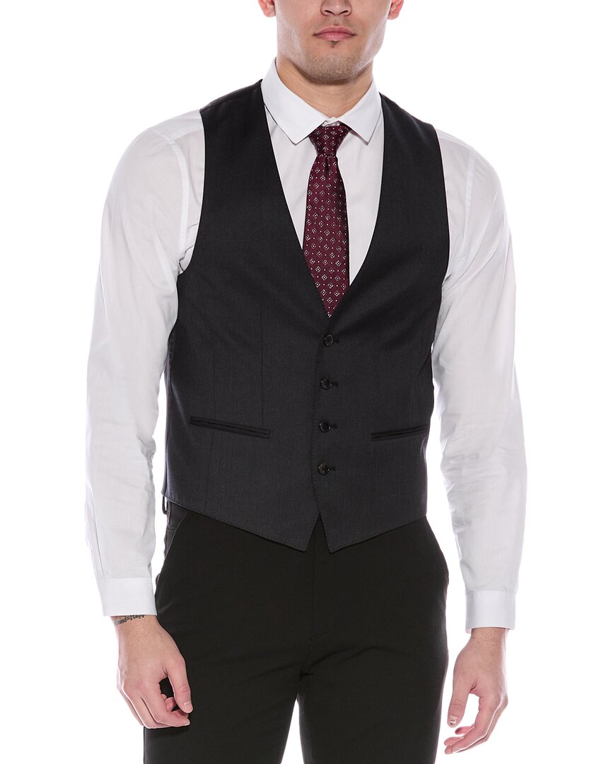 

BOSS Hugo Boss Slim Fit шерстяной жилет, серый