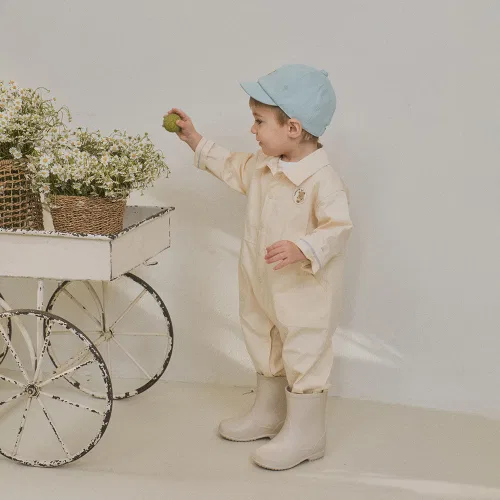 Детский комбинезон с длинным рукавом ORGANICMOM из хлопка