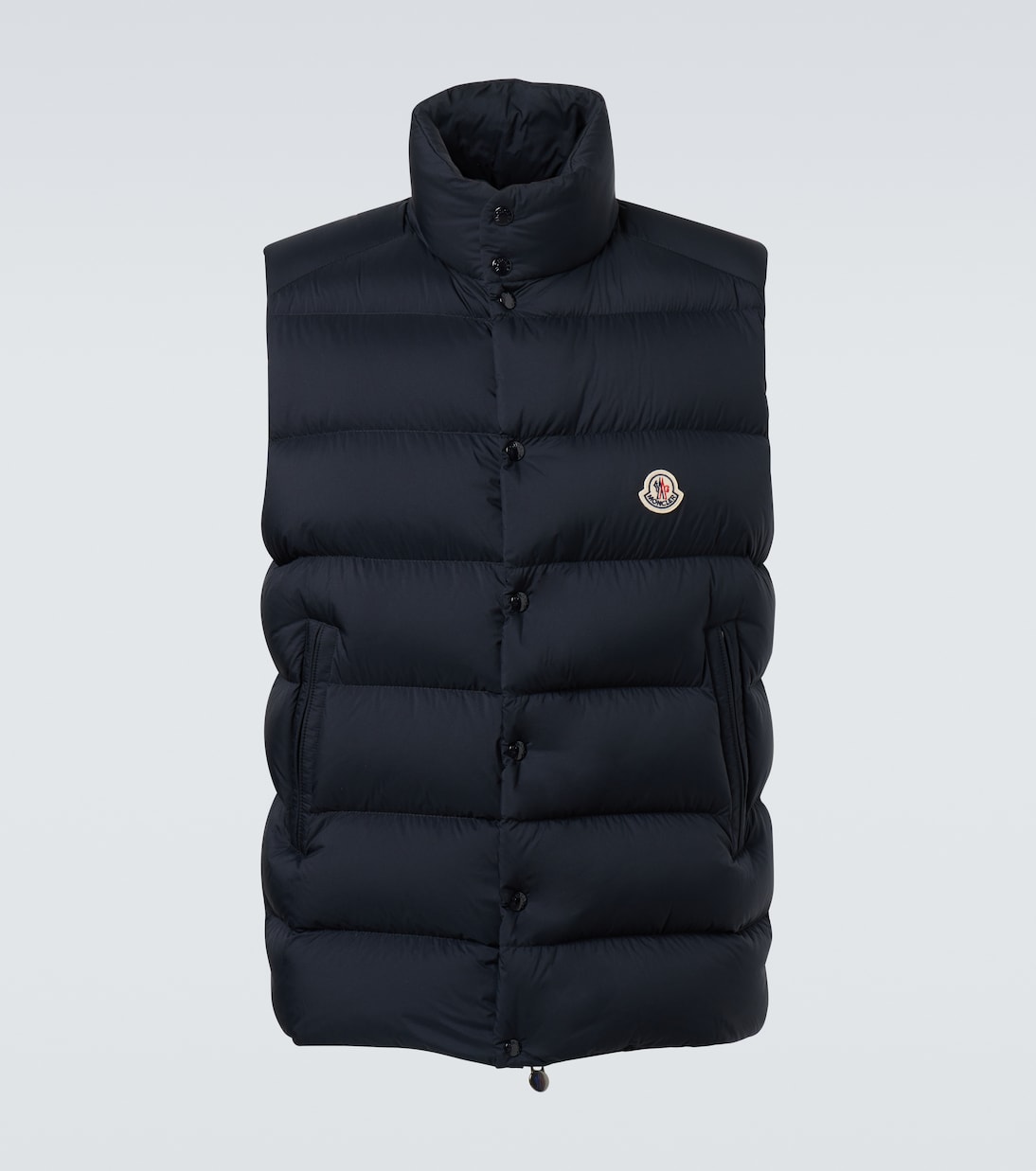 

Пуховик с логотипом внизу Moncler, Obsidian Blue