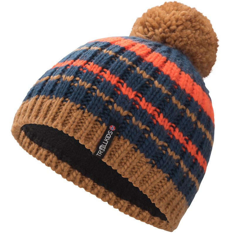 

Детская шапка Hafjell Bobble Trollkids, коричневый