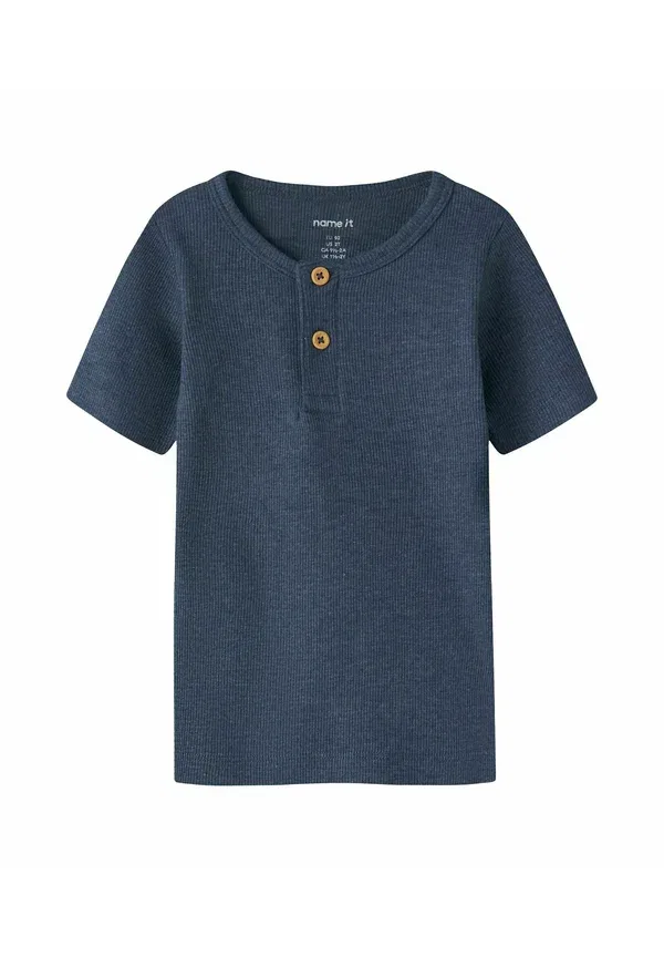 Футболка Name It Nmmkab ss top noos basic t-shirt, цвет винтажный индиго
